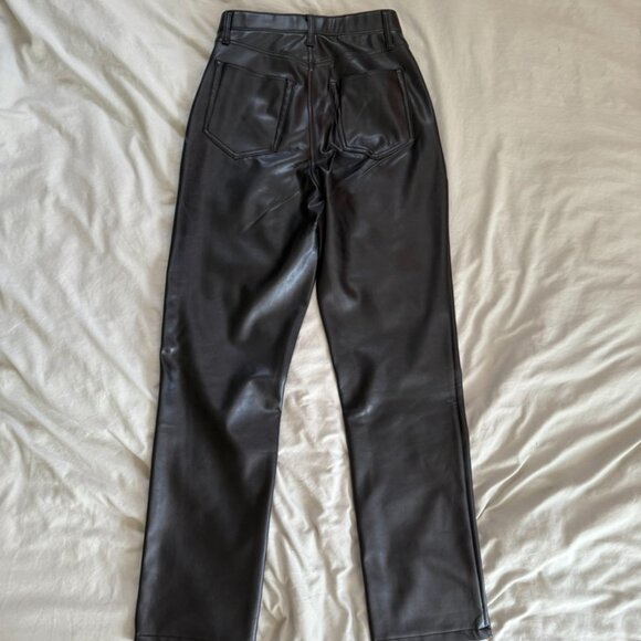 Vegan Leather 90s Straight Pant - Picture 7 of 8